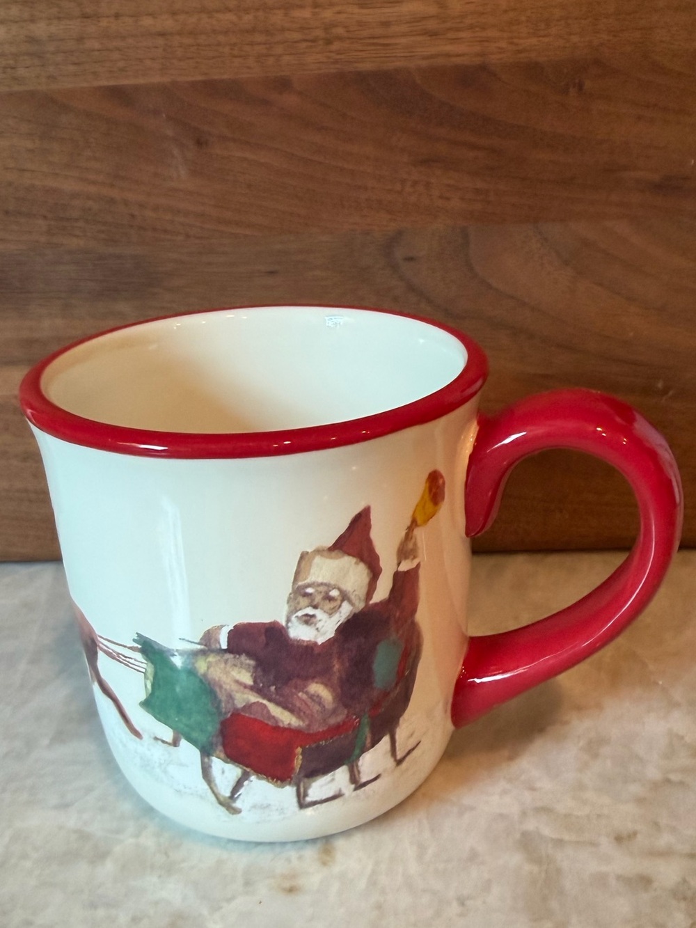 Willliams Sonoma Santa and his reindeer mug 2011